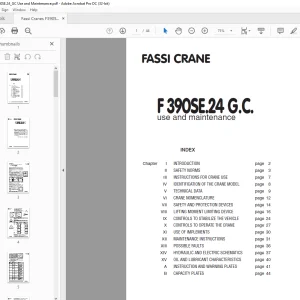 Fassi Crane F390SE.24_GC Use and Maintenance Manual – PDF DOWNLOAD