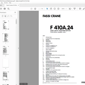 Fassi Crane F410A.24 Use and Maintenance Manual – PDF DOWNLOAD