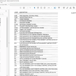 Fassi Crane F600 cxv Hydraulic & Electric Schematic Manual -PDF DOWNLOAD