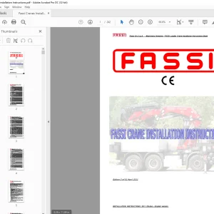 Fassi Crane Installation Instructions Manual - PDF DOWNLOAD