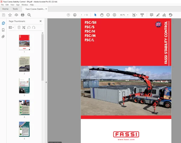 Fassi Cranes STABILITY CONTROL Use and Maintenance Manual ...