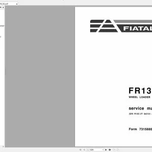 Fiat Allis Tractor Workshop Service Manual PDF 18.3GB - COMPLETE SET