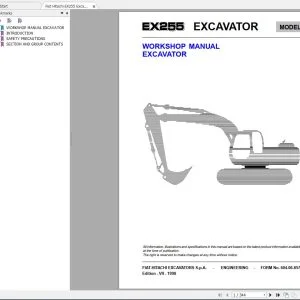Fiat Hitachi 1.4 GB PDF Excavator, Backhoe Loader, Crawler Dozer, Wheel Loader Workshop Manual