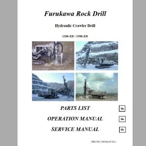 Furukawa Hydraulic Crawler Drill & UNIC Hydraulic Crane PDF - COMPLETE SET - DOWNLOAD