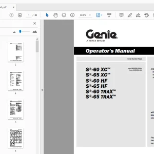 Genie S-60 XC/HF/TRAX S-65 XC/HF/TRAX Operator's Manual - PDF
