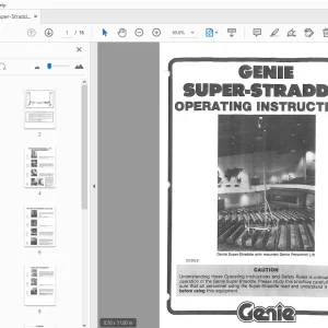 Genie Super-Straddle Operating Manual 20959 - PDF