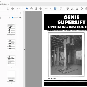 Genie Superlift Operating Manual 19477 - PDF DOWNLOAD