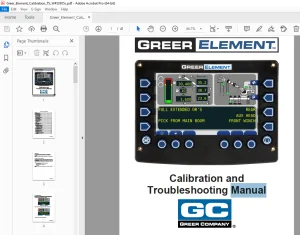 Greer Element Calibration & Troubleshooting Manual W450305 PDF