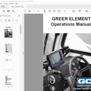 Greer Element Operation Manual W450301 - PDF DOWNLOAD