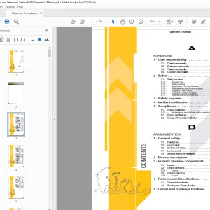 Haulotte 6543A Operator's Manual 4001118650  - PDF DOWNLOAD