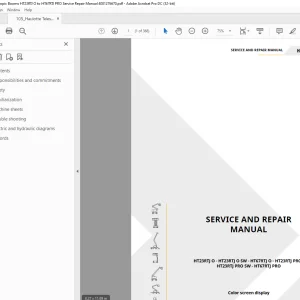 Haulotte Articulating Booms HT23RTJ O - HT23RTJ O SW SERVICE AND REPAIR MANUAL