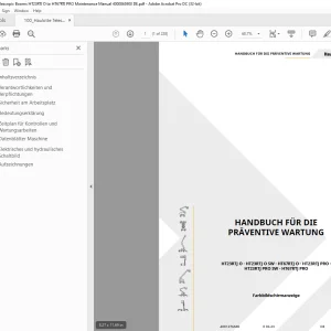 Haulotte Forklift HT23RTJ O - HT23RTJ O SW - HT67RTJ O - HT23RTJ PRO - HANDBUCH FÜR DIE PRÄVENTIVE WARTUNG HANDBUCH