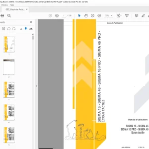 Haulotte Forklift SIGMA 16 -SIGMA 46- Manuel d'utilisation - PDF DOWNLOAD