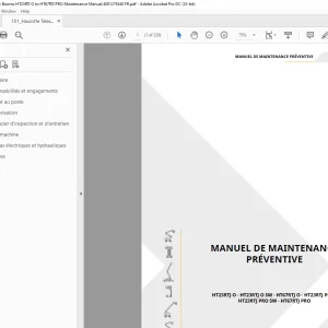 Haulotte ForkliftHT23RTJ O - HT23RTJ O SW MANUEL DE MAINTENANCE PDF