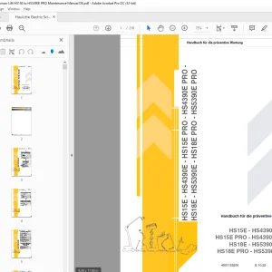 Haulotte HS15E - HS4390E Handbuch für die Wartung PDF