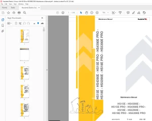 Haulotte HS15E - HS4390E Maintenance Manual - PDF DOWNLOAD