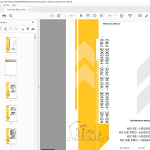 Haulotte HS15E - HS4390E Maintenance Manual - PDF DOWNLOAD