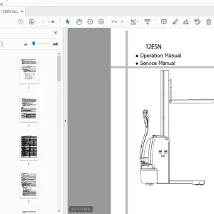 Hyundai 12ESN Operation & Service Manual - PDF