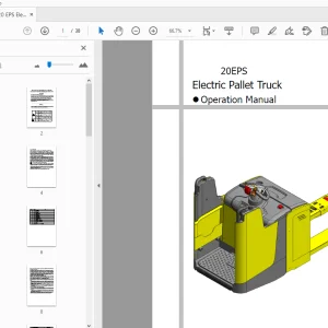 Hyundai 20 EPS Electric Pallet Truck Operation Manual - PDF