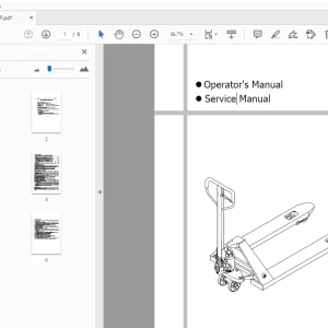 Hyundai 25HP Operators & Service Manual - PDF