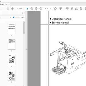 Hyundai Forklift 20/25 EPR Operation & Service Manual - PDF