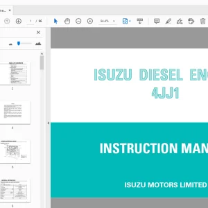 ISUZU 4JJ1 DIESEL ENGINE INSTRUCTION MANUAL - PDF