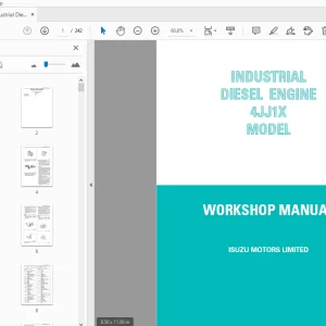 ISUZU INDUSTRIAL DIESEL ENGINE 4JJ1X WORKSHOP MANUAL - PDF