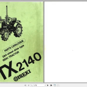 Iseki Agricultural 3.09 GB Parts Manual & Operator Manual COMPLETE SET PDF