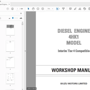 Isuzu Diesel Engine 4HK1 Interim Tier 4 Compatible  Workshop Manual - PDF