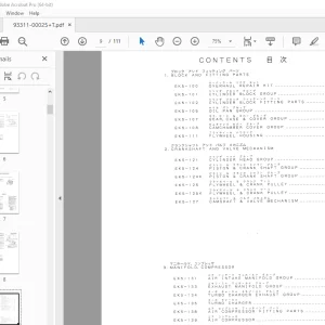 Kawasaki 85 ZIV Wheel Loader Parts Manual 93311-00025+T - PDF DOWNLOAD