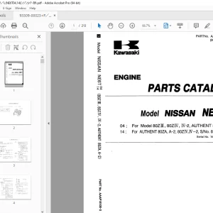 Kawasaki Nissan NE6T Engine Parts Manual - PDF DOWNLOAD