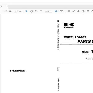Kawasaki WHEEL LOADER 115ZIV-3 CUMMINS QSK19-C Engine Parts Manual