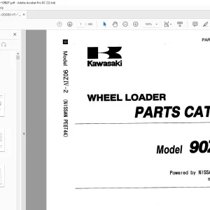 Kawasaki WHEEL LOADER 90ZN-2 Parts Manual AAAP09119-0
