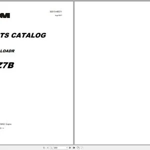 Kawasaki Wheel Loader Part Manual ZII, ZIII, ZIV, ZIV-2, ZV, ZV-2, Z6, Z7 2020 PDF - Full SET