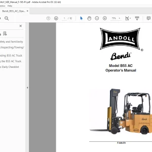 Landoll Bendi B55 AC Operator’s Manual - PDF DOWNLOAD