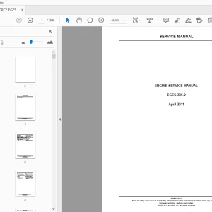 MAXXFORCE EGES-335-2 DT, 9, 10 ENGINE SERVICE MANUAL 2011 - PDF