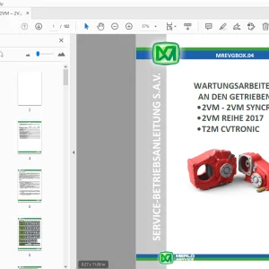 MERLO 2VM – 2VM SYNCRO 2VM SERIE 2017 T2M CVTRONIC SERVICEHANDBUCH - PDF