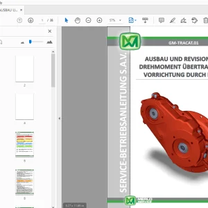 MERLO AUSBAU UND REVISION DER DREHMOMENT DURCH KETTE SERVICE-BETRIEBSANLEITUNG - PDF