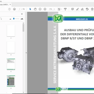MERLO DBNP 937 UND DBNP 1041 AUSBAU UND PRÜFUNG DER DIFFERENTIALE VOM TYP SERVICE-BETRIEBSANLEITUNG - PDF