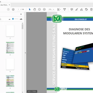 MERLO DIAGNOSE DES MODULAREN SYSTEMS SERVICE-BETRIEBSANLEITUNG - PDF