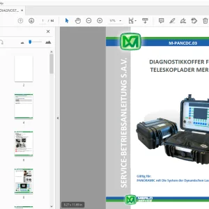 MERLO DIAGNOSTIKKOFFER FÜR TELESKOPLADER SERVICE-BETRIEBSANLEITUNG - PDF