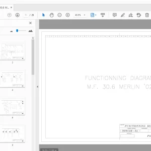 MERLO M.F.30.6 MERLIN 02 FUNCTIONNING DIAGRAM 2002 - PDF