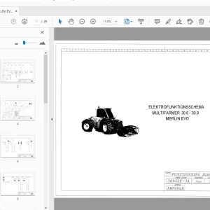 MERLO MERLIN EVO MULTIFARMER 30.6-30.9 ELEKTROFUNKTIONSSCHEMA - PDF