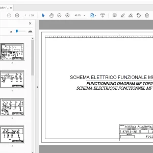 MERLO MF TOP2 FUNCTIONNING DIAGRAM 2010 (37812_3E) - PDF