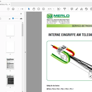 MERLO MF30.6, P32.6, P34.7, P36.7, P40.7, P41.7 SERVICE-BETRIEBSANLEITUNG - PDF