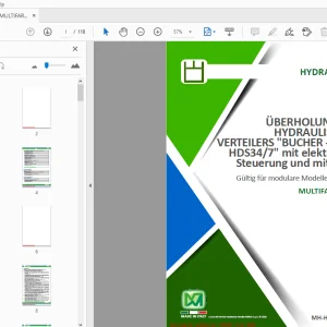 MERLO MULTIFARMER 34 BUCHER - 4E+3L HDS347 ÜBERHOLUNG DES HYDRAULISCHEN VERTEILERS - PDF