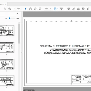 MERLO P101.10 HM FUNCTIONNING DIAGRAM 2010 - PDF