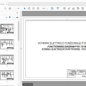 MERLO P101.10 HM FUNCTIONNING DIAGRAM 2012 - PDF