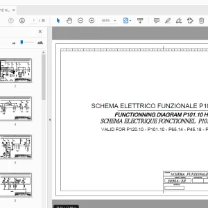 MERLO P101.10 HM FUNCTIONNING DIAGRAM  2012 - PDF