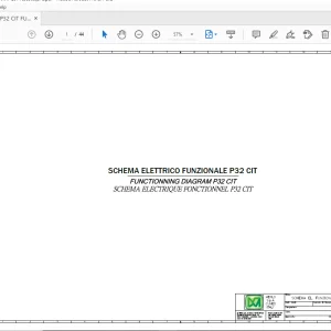 MERLO P32 CIT FUNCTIONNING DIAGRAM 2014 (58368_3A) - PDF
